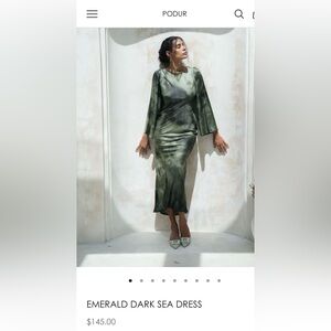 PODUR EMERALD DARK SEA DRESS!